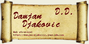 Damjan Đaković vizit kartica